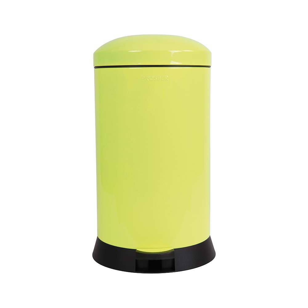 Poubelle de cuisine à pédale 20L Jaune Fluo