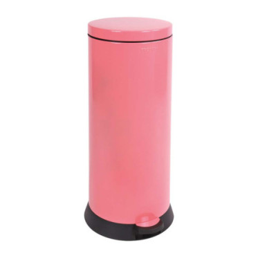 Poubelle de cuisine à pédale 30L Rose Litchi
