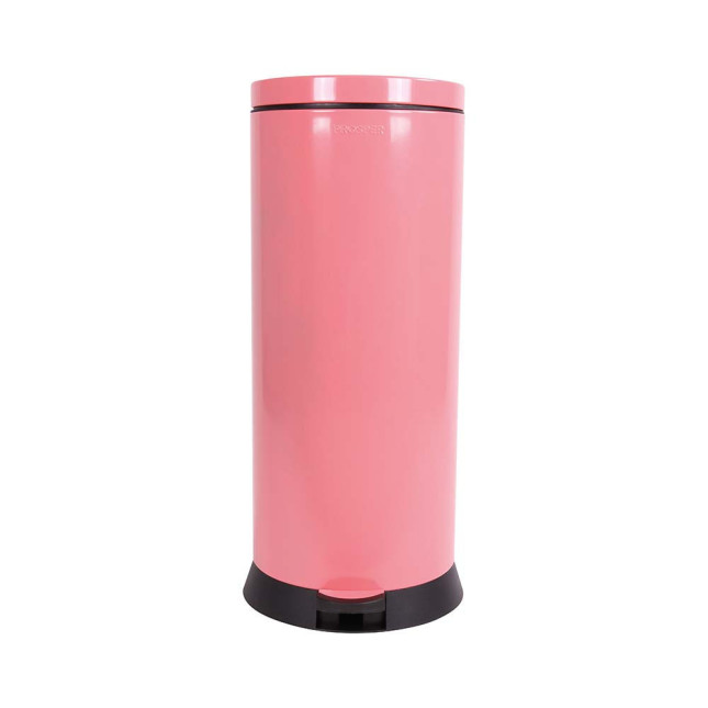 Poubelle de cuisine à pédale 30L Rose Litchi