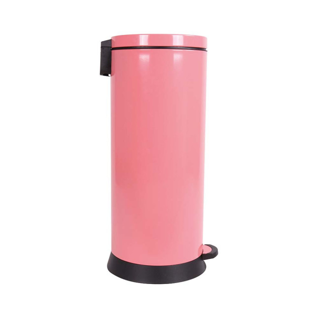 Poubelle de cuisine à pédale 30L Rose Litchi