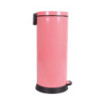 Poubelle de cuisine à pédale 30L Rose Litchi