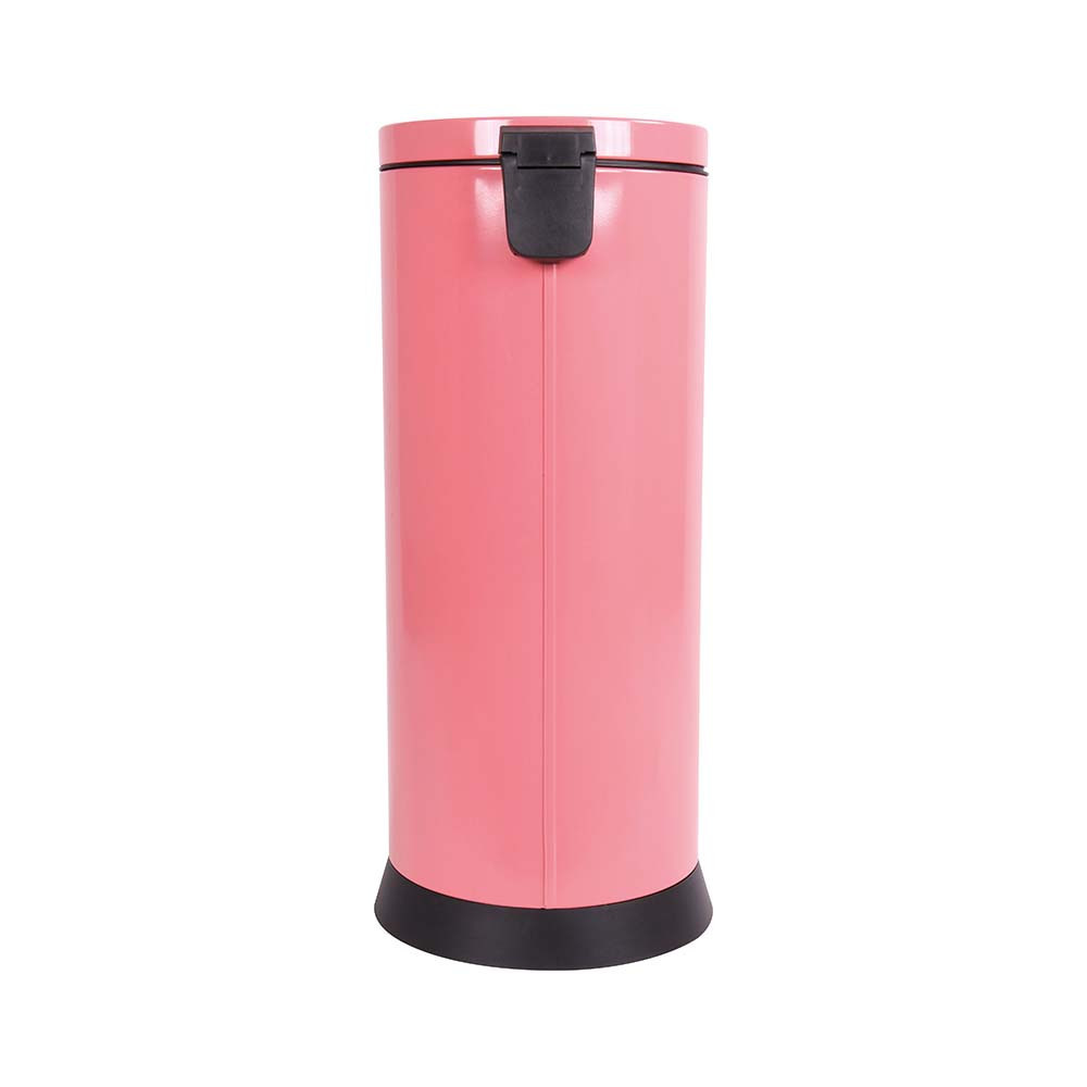 Poubelle de cuisine à pédale 30L Rose Litchi