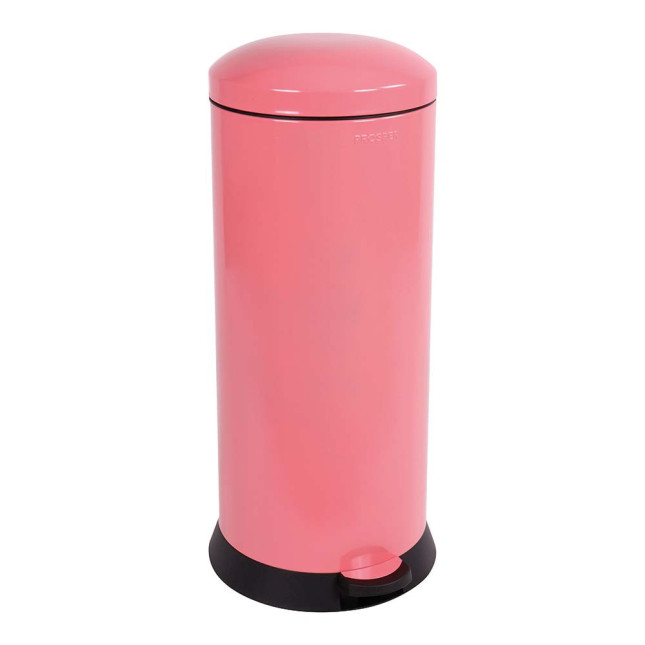 Poubelle de cuisine à pédale 30L Rose Litchi
