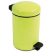 Poubelle de salle de bain à pédale 3L Jaune Fluo Poubelle de salle de bain à pédale 3L Jaune Fluo