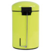 Poubelle de salle de bain à pédale 3L Jaune Fluo Poubelle de salle de bain à pédale 3L Jaune Fluo