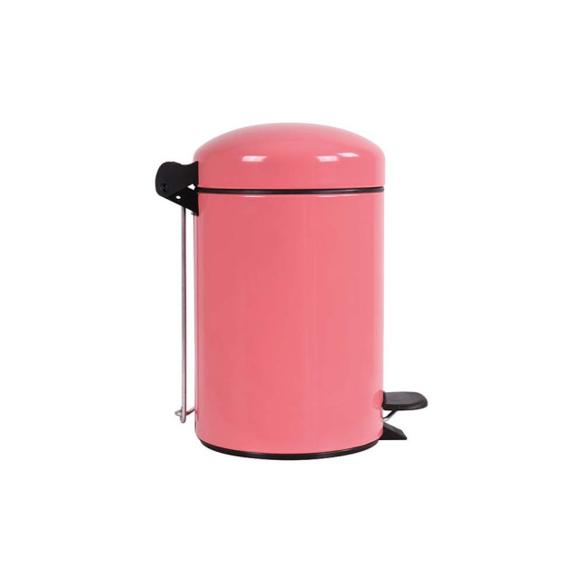 Poubelle de salle de bain à pédale 3L Rose Litchi