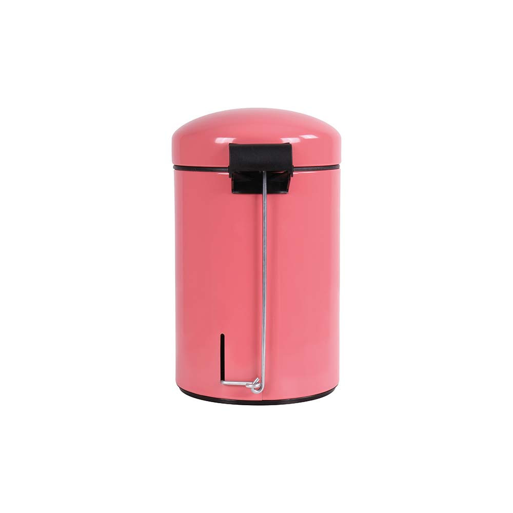 Poubelle de salle de bain à pédale 3L Rose Litchi