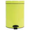 Poubelle de salle de bain à pédale 5L Jaune Fluo Poubelle de salle de bain à pédale 5L Jaune Fluo