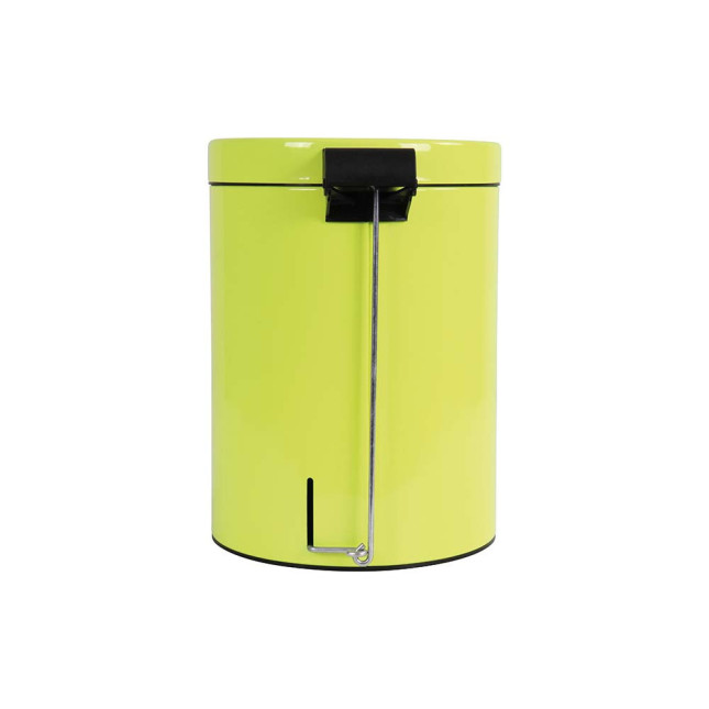 Poubelle de salle de bain à pédale 5L Jaune Fluo Poubelle de salle de bain à pédale 5L Jaune Fluo