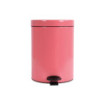 Poubelle de salle de bain à pédale 5L Rose Litchi Poubelle de salle de bain à pédale 5L Rose Litchi