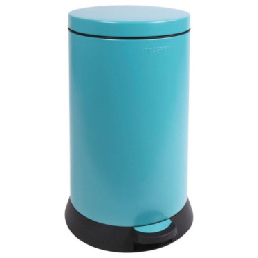 Poubelle cuisine à pédale 20L Bleu Turquoise