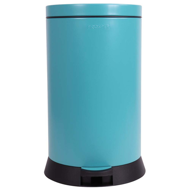 Poubelle cuisine à pédale 20L Bleu Turquoise