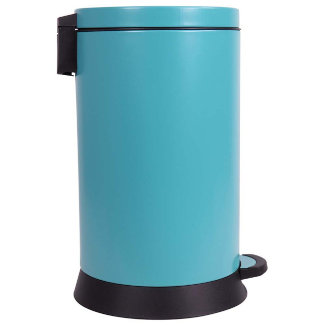 Poubelle cuisine à pédale 20L Bleu Turquoise