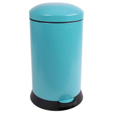 Poubelle cuisine à pédale 20L Bleu Turquoise