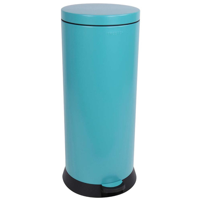 Poubelle cuisine à pédale 30L Bleu Turquoise Poubelle cuisine à pédale 30L Bleu Turquoise