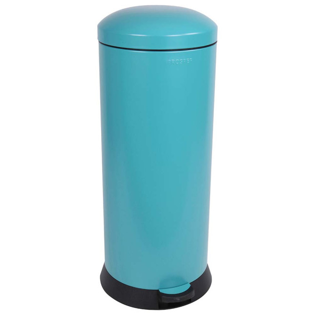 Poubelle cuisine à pédale 30L Bleu Turquoise
