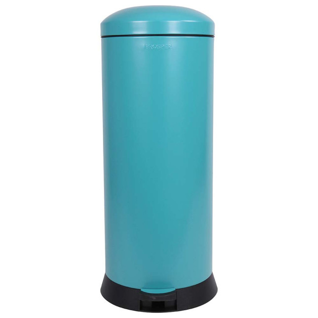 Poubelle cuisine à pédale 30L Bleu Turquoise