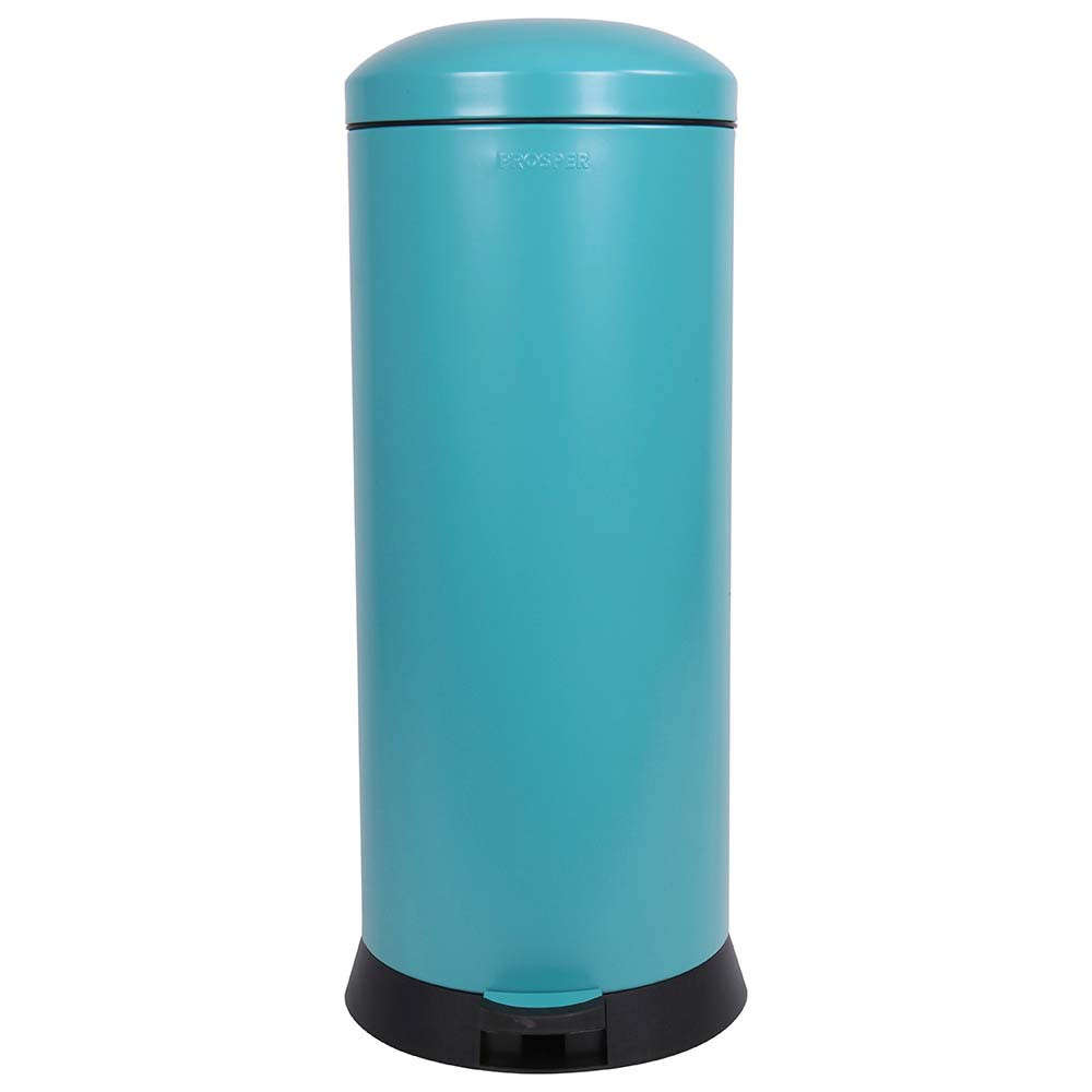 Poubelle cuisine à pédale 30L Bleu Turquoise