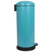 Poubelle cuisine à pédale 30L Bleu Turquoise