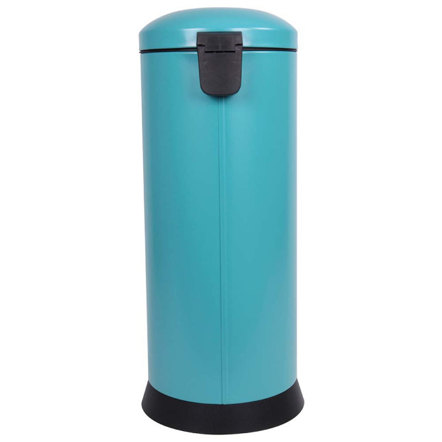 Poubelle cuisine à pédale 30L Bleu Turquoise