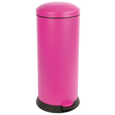 Poubelle cuisine à pédale 30L Rose Pitaya