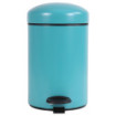 Poubelle salle de bain à pédale 3L Bleu Turquoise