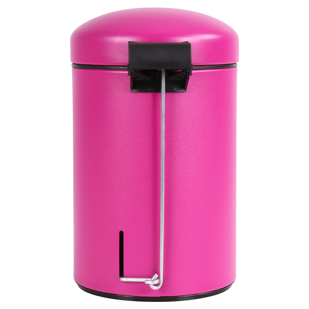 Poubelle salle de bain à pédale 3L Rose Pitaya