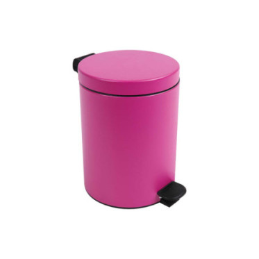 Poubelle salle de bain à pédale 5L Rose Pitaya