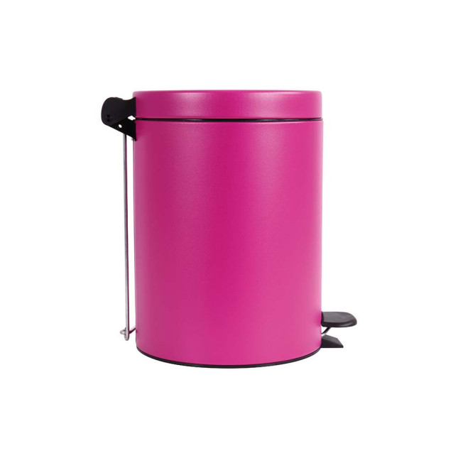 Poubelle salle de bain à pédale 5L Rose Pitaya