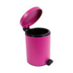 Poubelle salle de bain à pédale 5L Rose Pitaya