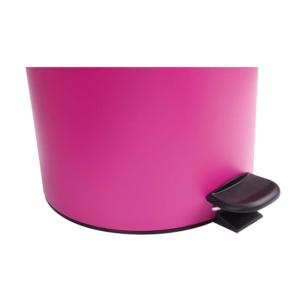Poubelle salle de bain à pédale 5L Rose Pitaya
