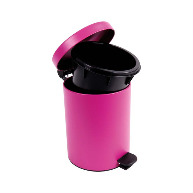 Poubelle salle de bain à pédale 5L Rose Pitaya