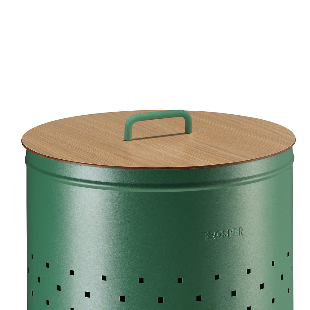 Couvercle compact HPL chêne clair avec poignée Vert Natura 65L Couvercle compact HPL chêne clair avec poignée Vert Natura 65L