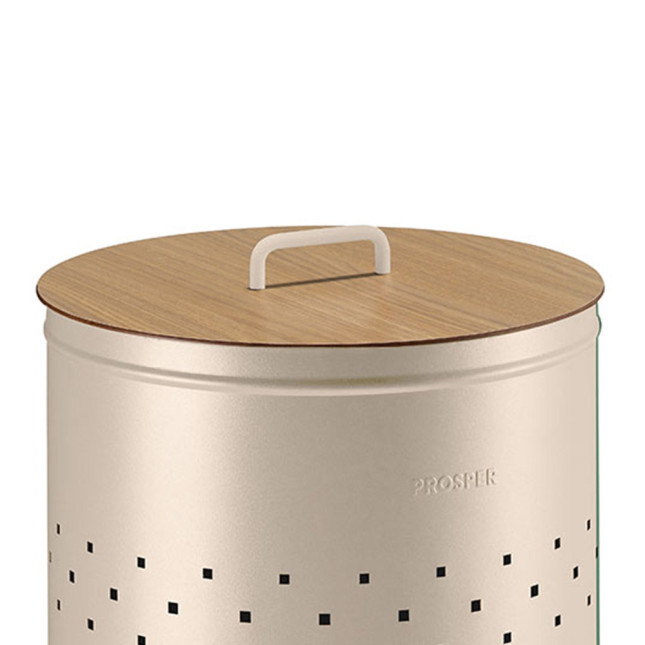 Couvercle compact HPL chêne clair avec poignée Beige Astral 65L Couvercle compact HPL chêne clair avec poignée Beige Astral 65L