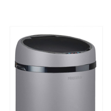 Couvercle automatique pour poubelle 45L Gris Galet
