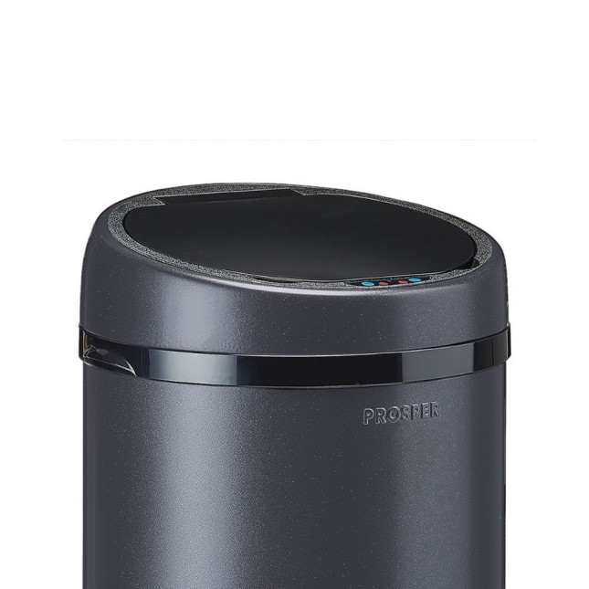 Couvercle automatique pour poubelle 45L Gris Anthracite