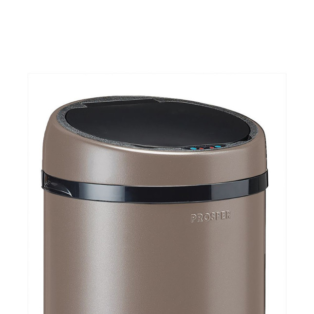 Couvercle automatique pour poubelle 45L Taupe