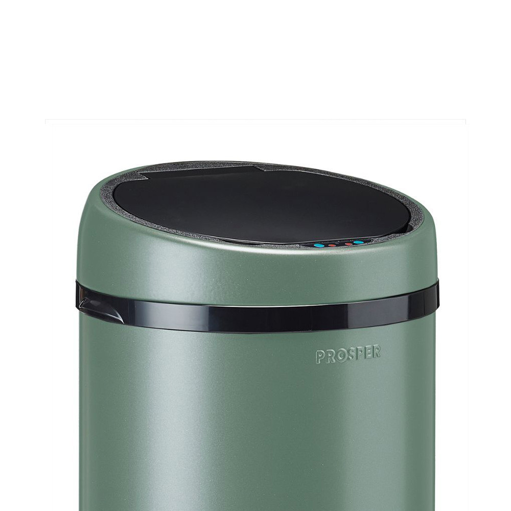 Couvercle automatique pour poubelle 45L Vert Natura