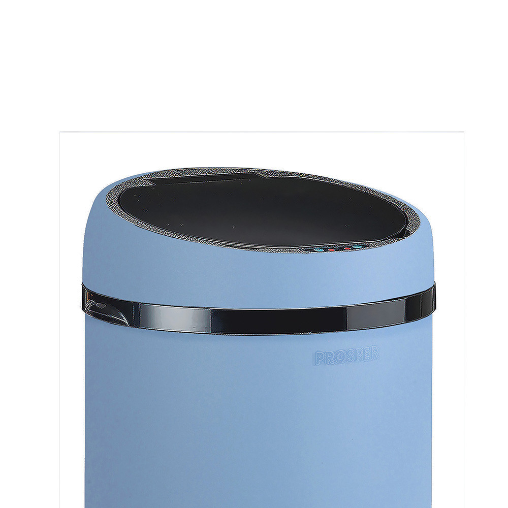 Couvercle automatique pour poubelle 45L Bleu Céleste