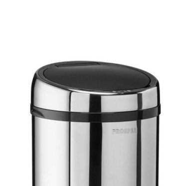 Couvercle automatique pour poubelle 45L Inox