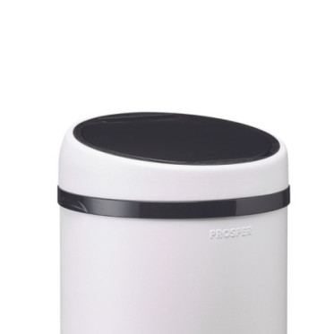Couvercle manuel pour poubelle 45L Blanc Coton