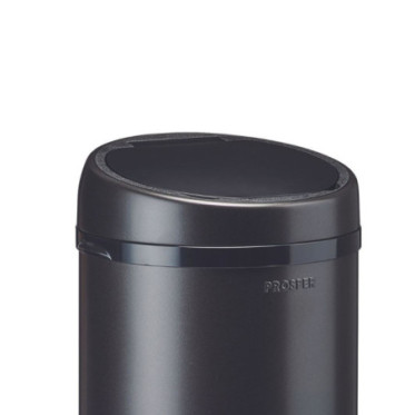 Couvercle manuel pour poubelle 45L Noir Basalte