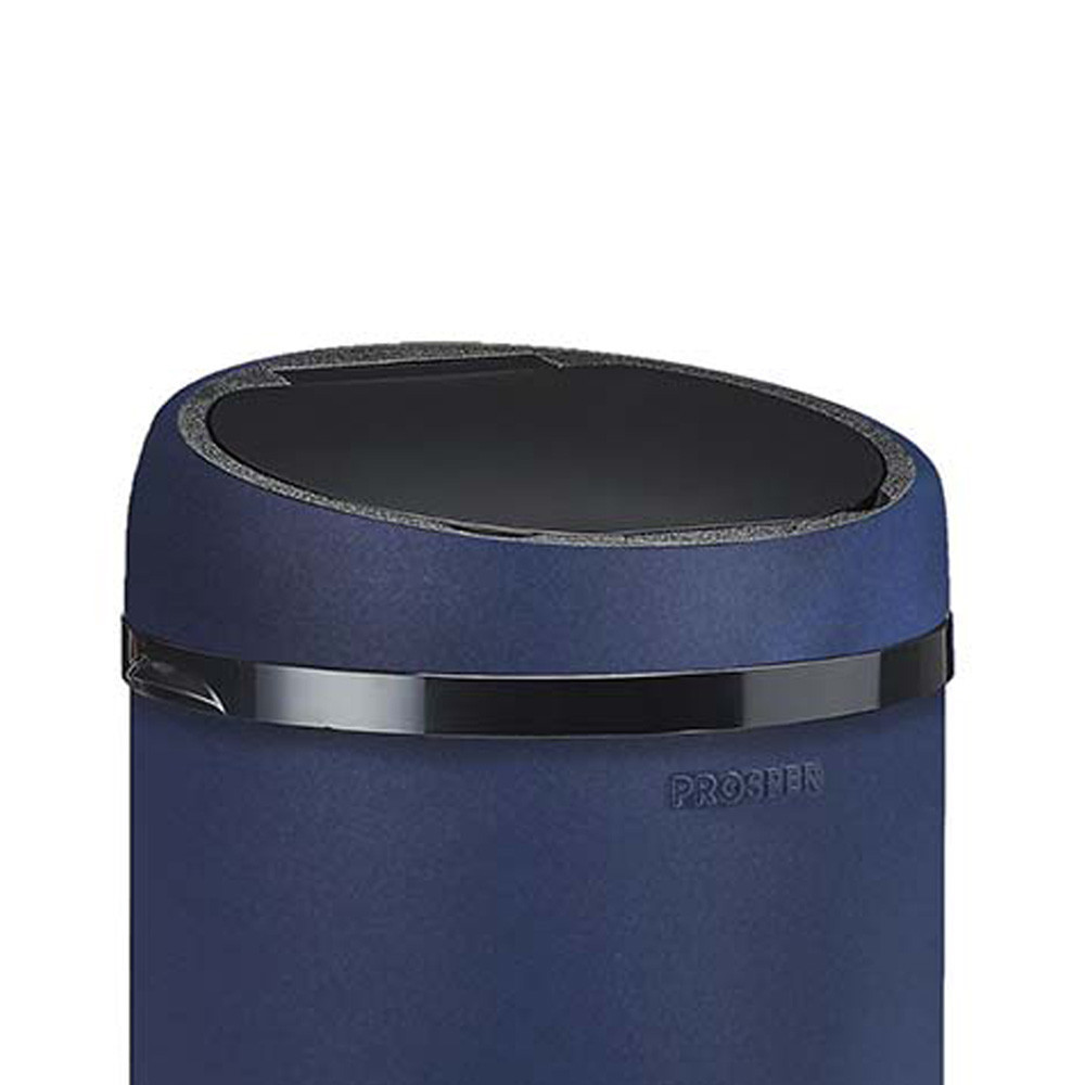 Couvercle manuel pour poubelle 45L Bleu Minéral