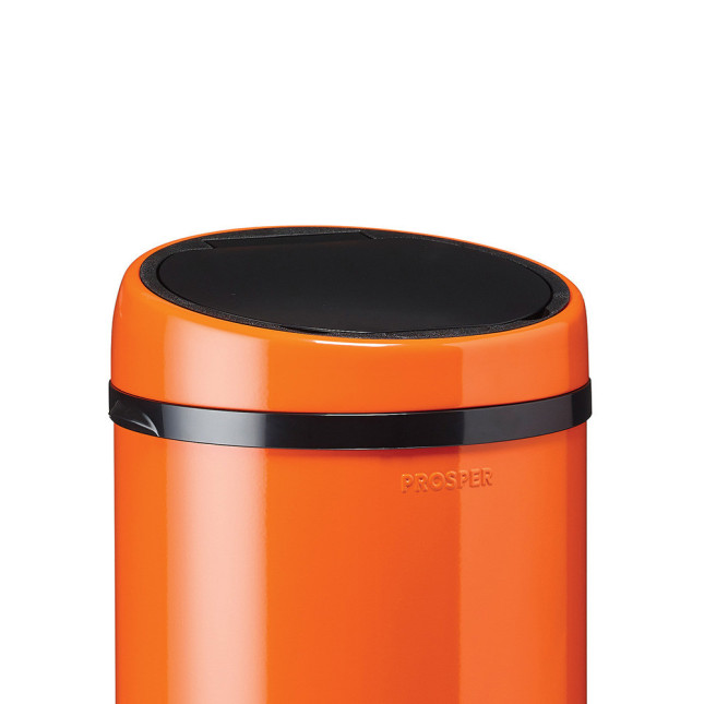Couvercle manuel pour poubelle 45L Orange Clémentine