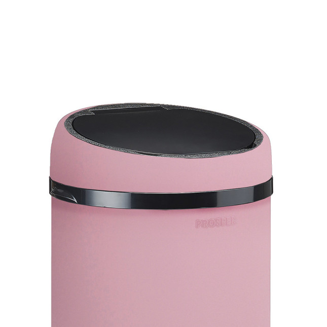 Couvercle manuel pour poubelle 45L Rose Dragée