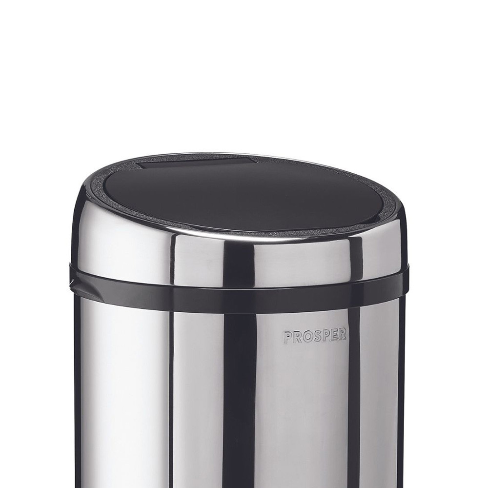 Couvercle manuel pour poubelle 45L Inox