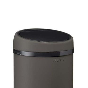 Couvercle manuel pour poubelle 45L Gris Ardoise