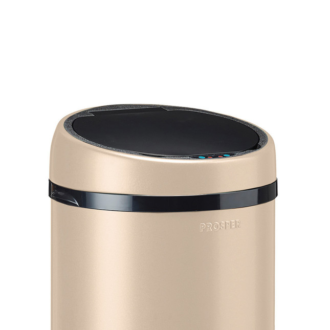 Couvercle automatique pour poubelle 45L Beige Astral