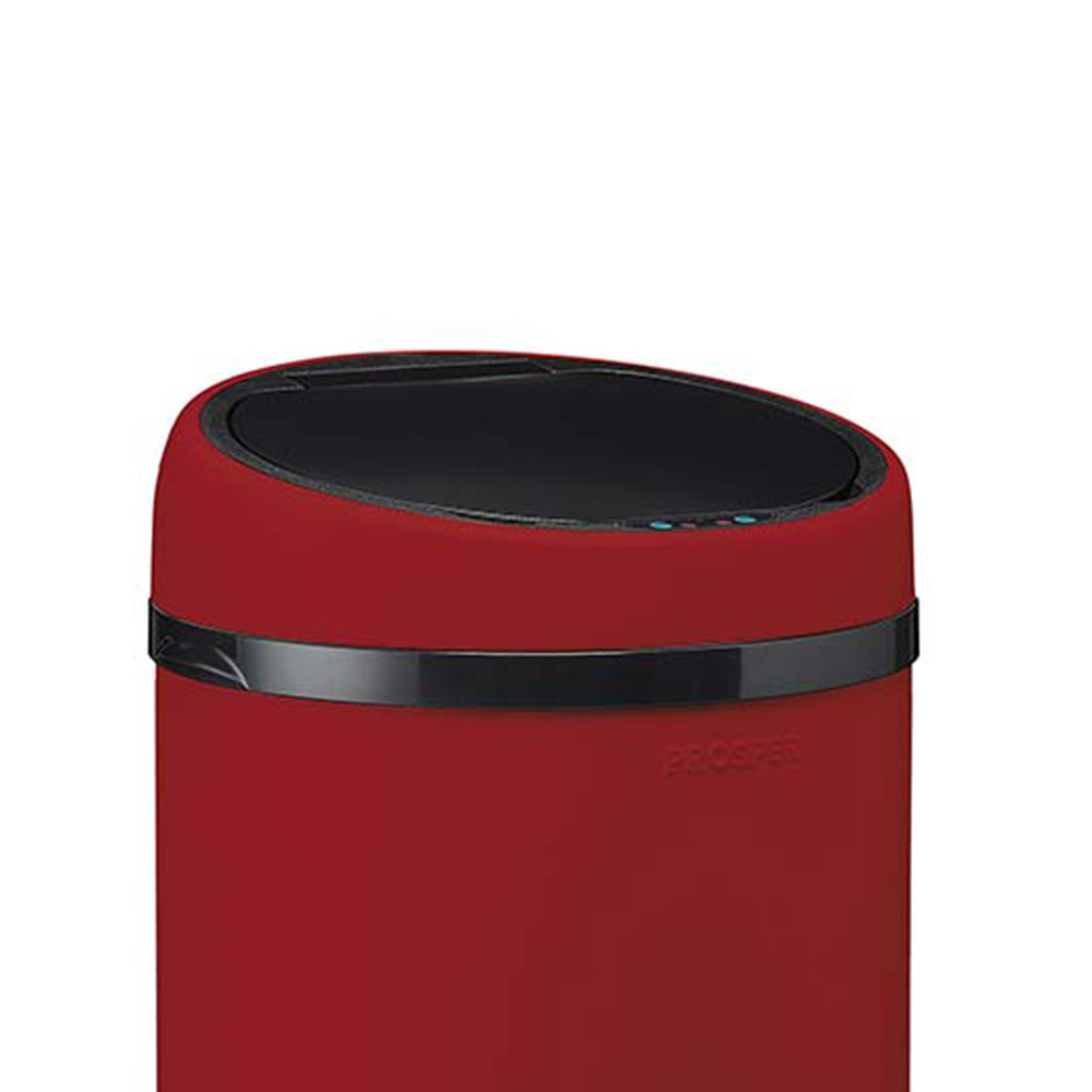 Couvercle automatique pour poubelle 45L Rouge Cerise Couvercle automatique pour poubelle 45L Rouge Cerise
