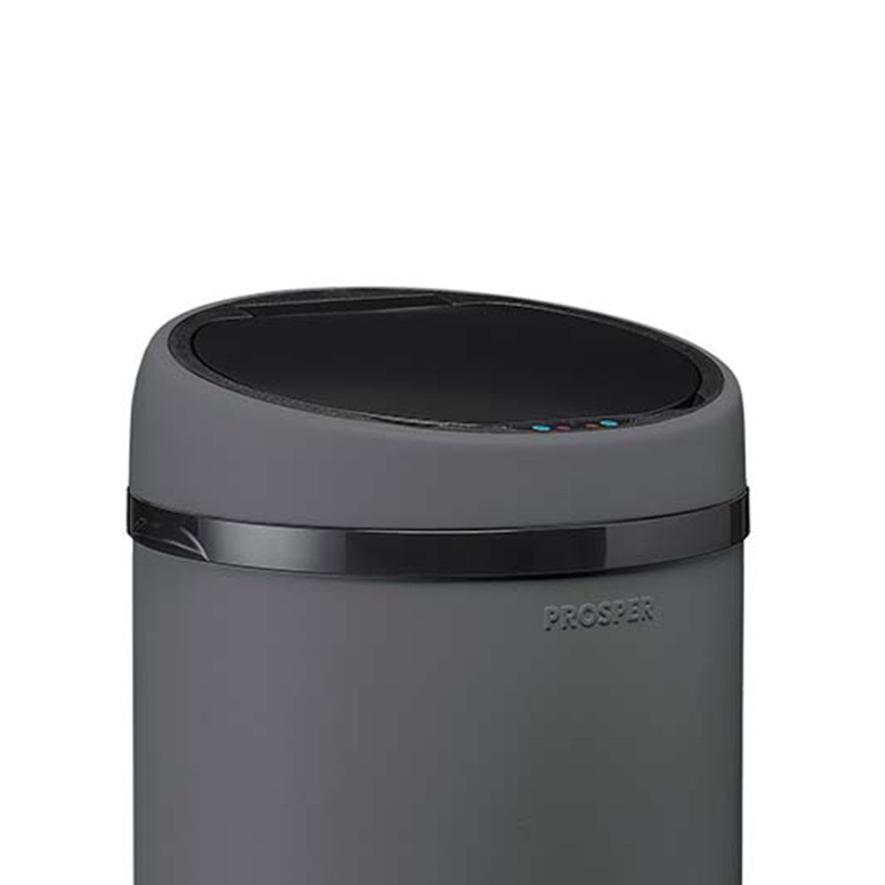 Couvercle automatique pour poubelle 45L Gris Ardoise